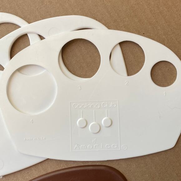 Vintage Pasta Measuring Portion Tools Cooking Club of America USA Set of 4 used - Picture 4 of 6